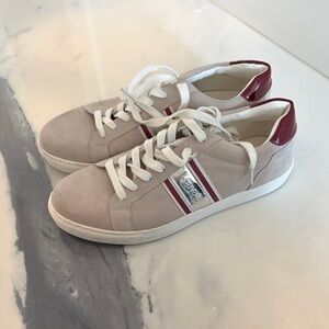 Cavalli Class Grey and Burgundy Sneakers